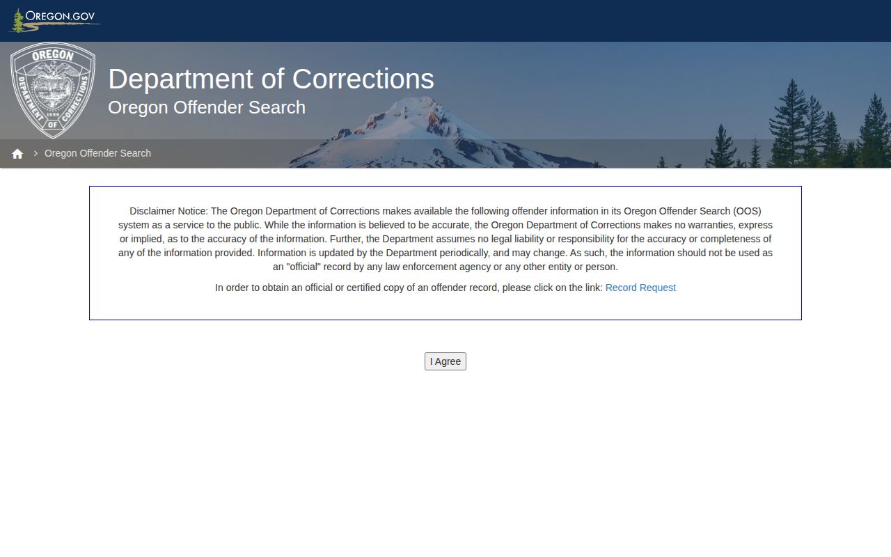 Oregon Offender Search for Multnomah County released state inmates