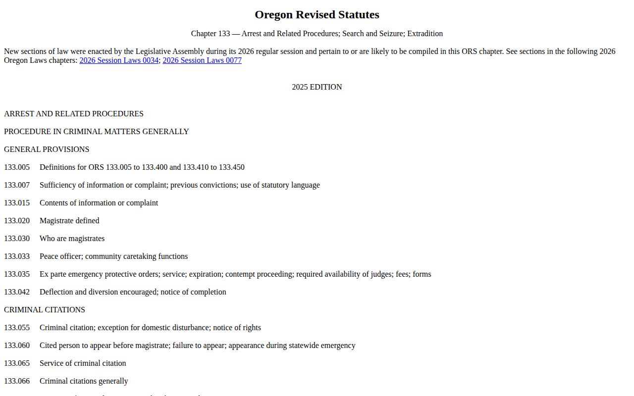 Oregon law governing Multnomah County released mugshot access and removal
